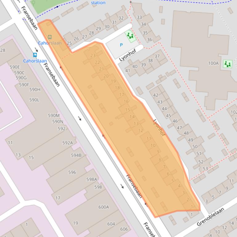 Kaart van postcodegebied 5627GG.