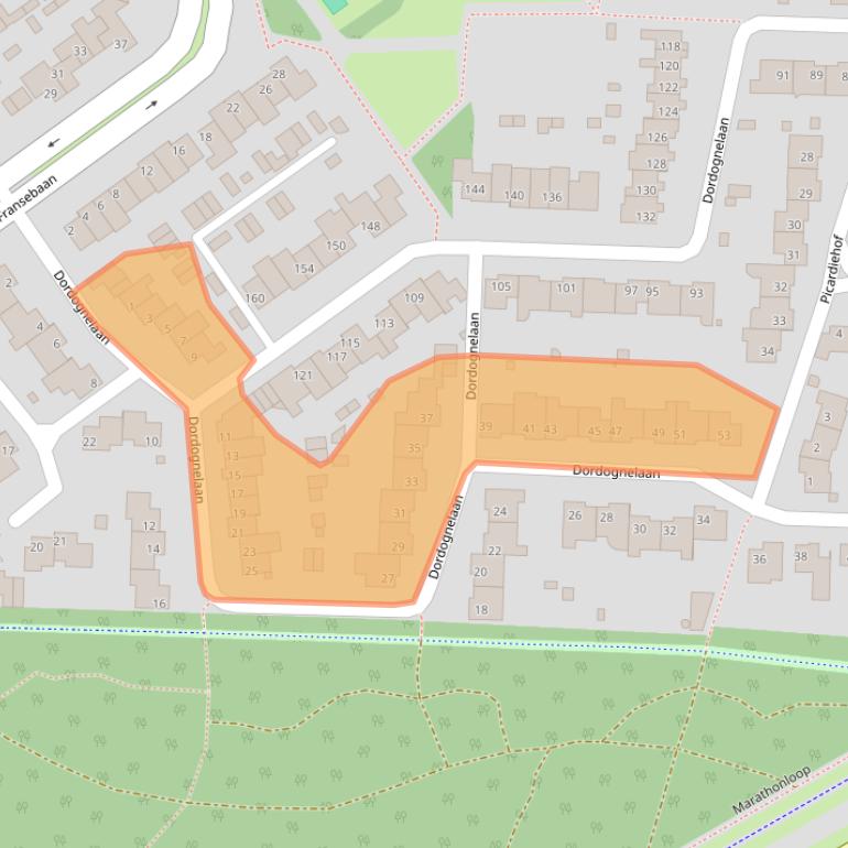Kaart van postcodegebied 5627HB.
