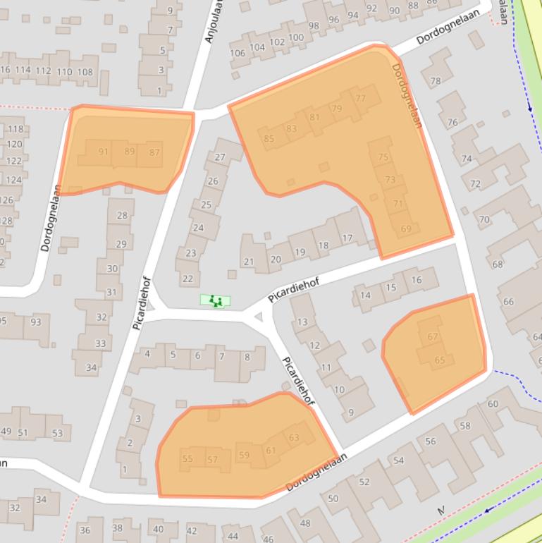 Kaart van postcodegebied 5627HC.