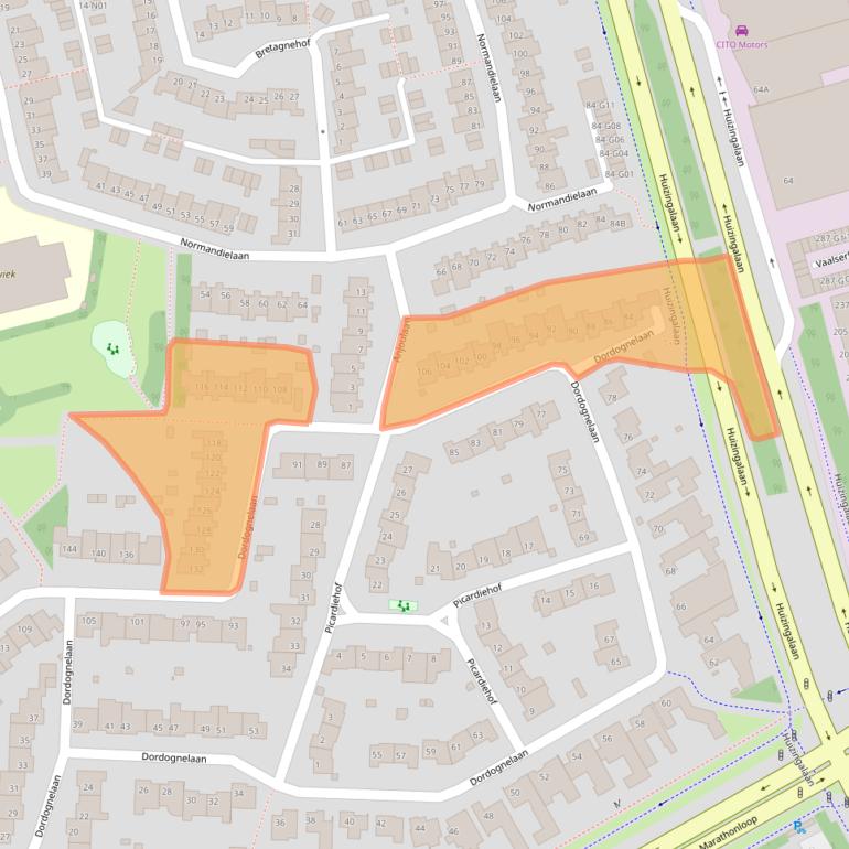 Kaart van postcodegebied 5627HH.
