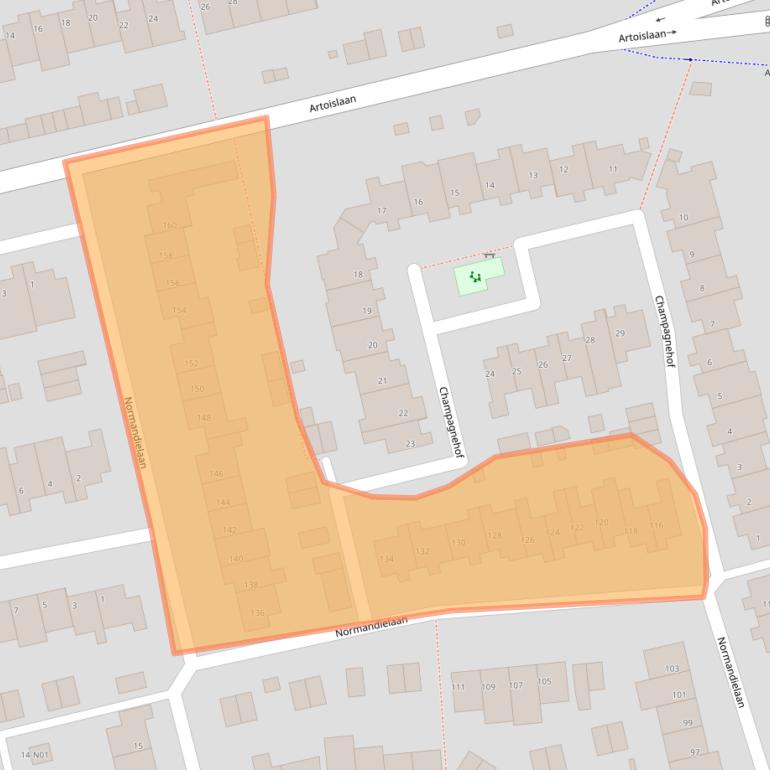 Kaart van postcodegebied 5627HW.