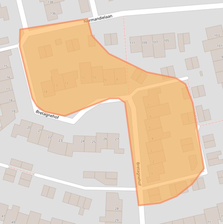 Kaart van postcodegebied 5627HX.