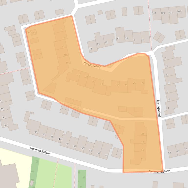 Kaart van postcodegebied 5627HZ.