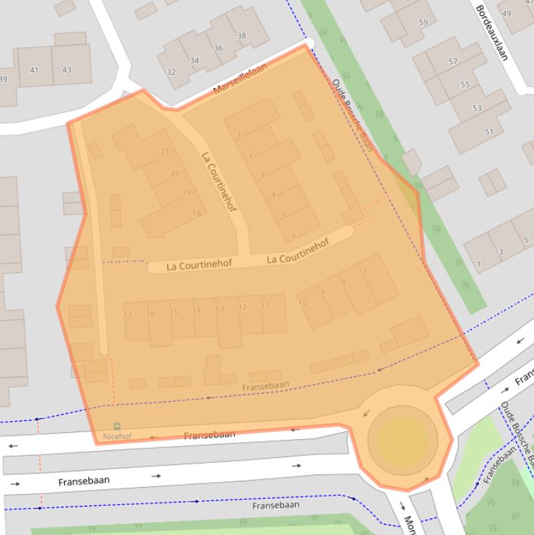 Kaart van postcodegebied 5627JC.
