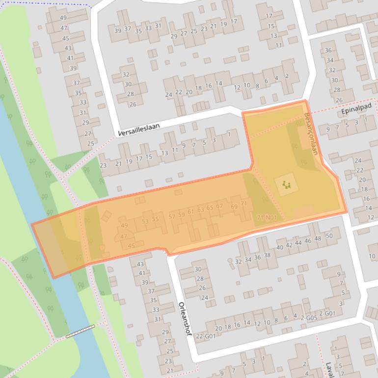 Kaart van postcodegebied 5627LN.