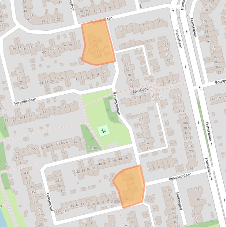 Kaart van postcodegebied 5627LR.