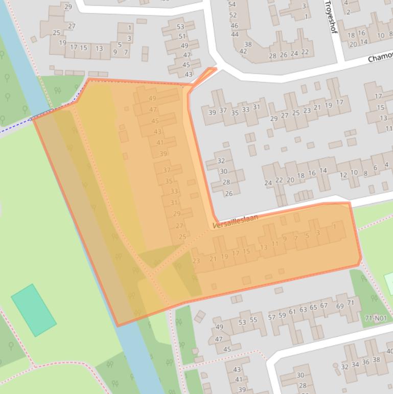 Kaart van postcodegebied 5627LV.