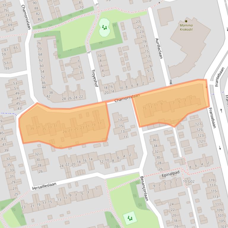 Kaart van postcodegebied 5627LX.