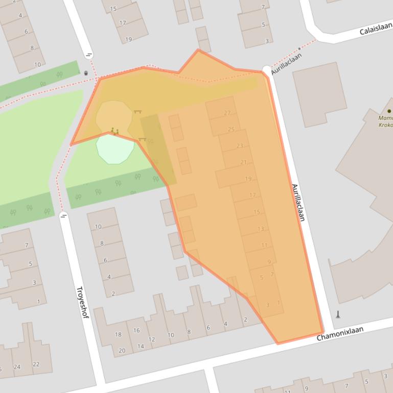 Kaart van postcodegebied 5627NA.