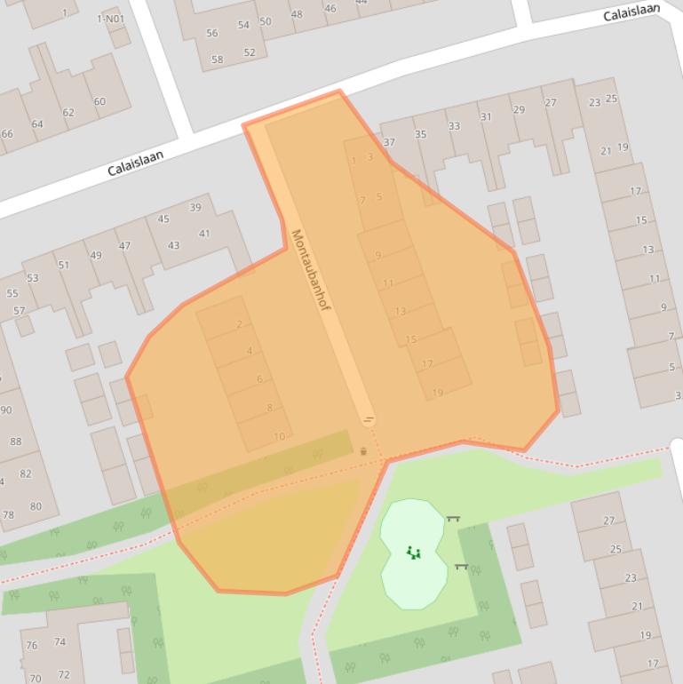 Kaart van postcodegebied 5627NE.