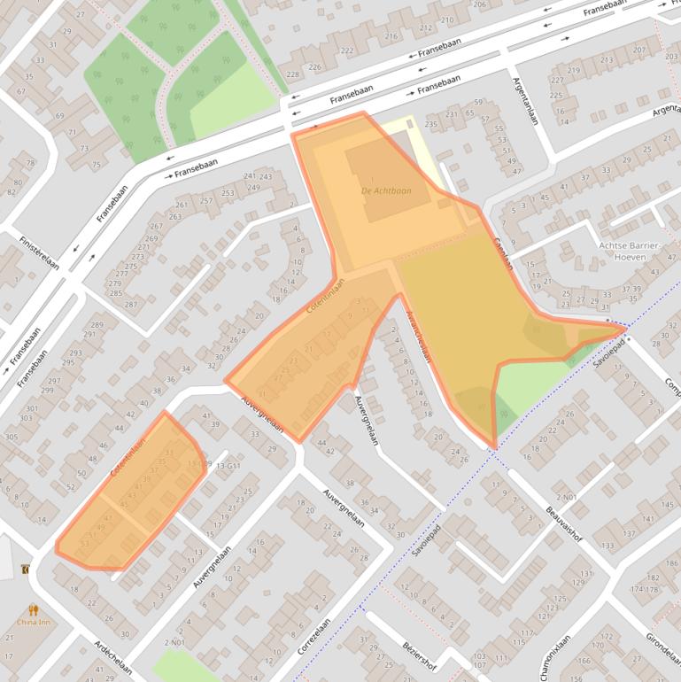 Kaart van postcodegebied 5627NV.