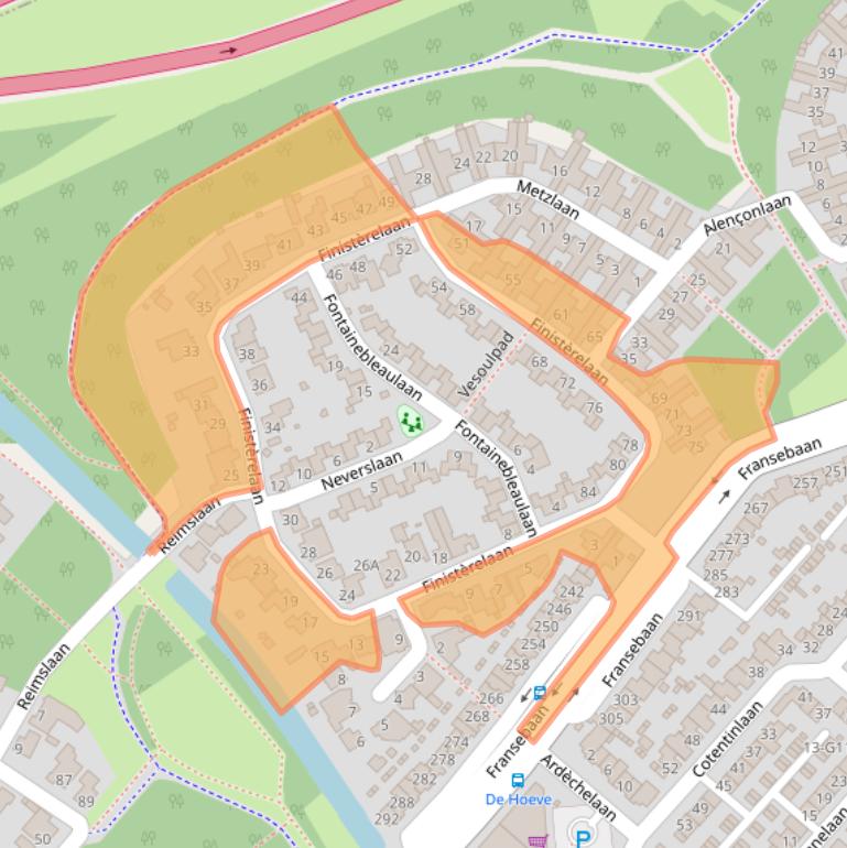 Kaart van postcodegebied 5627TE.