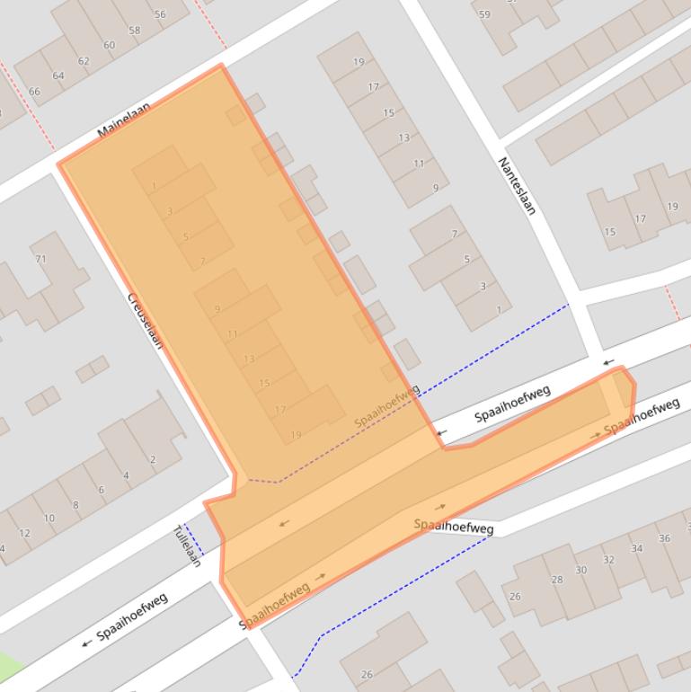 Kaart van postcodegebied 5627VB.