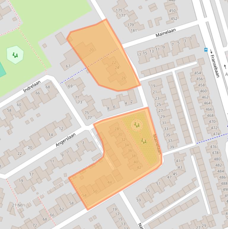 Kaart van postcodegebied 5627VE.