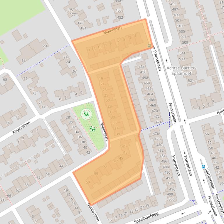 Kaart van postcodegebied 5627VH.