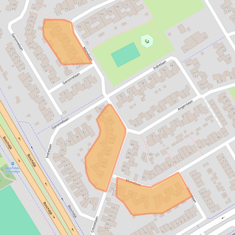 Kaart van postcodegebied 5627VJ.