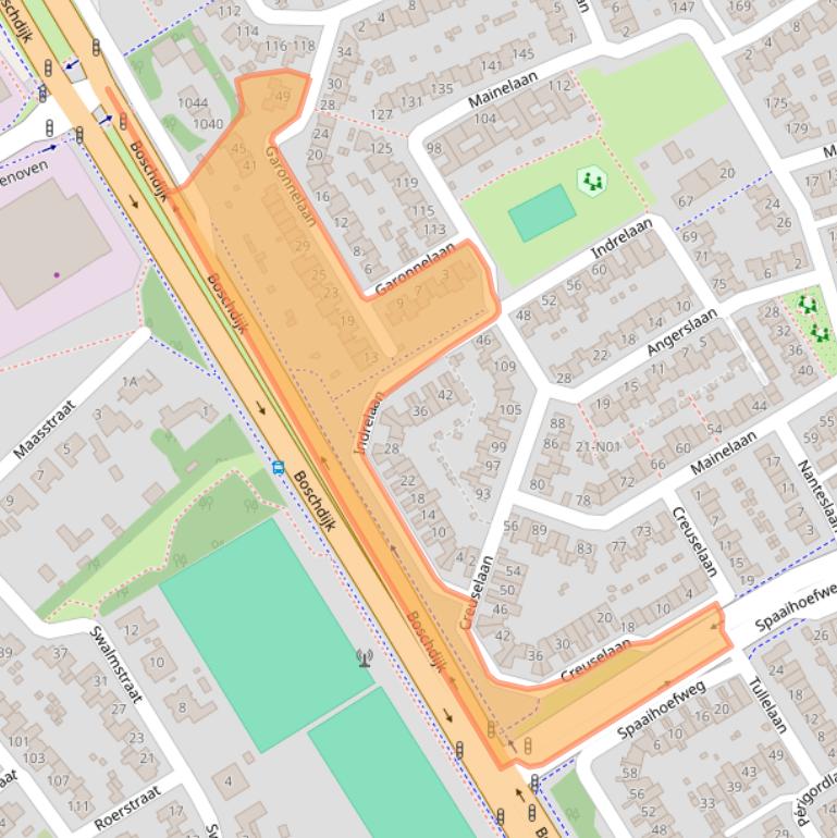 Kaart van postcodegebied 5627VW.