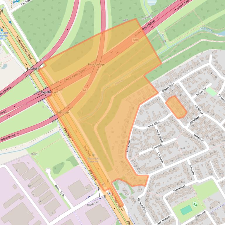 Kaart van postcodegebied 5627WH.