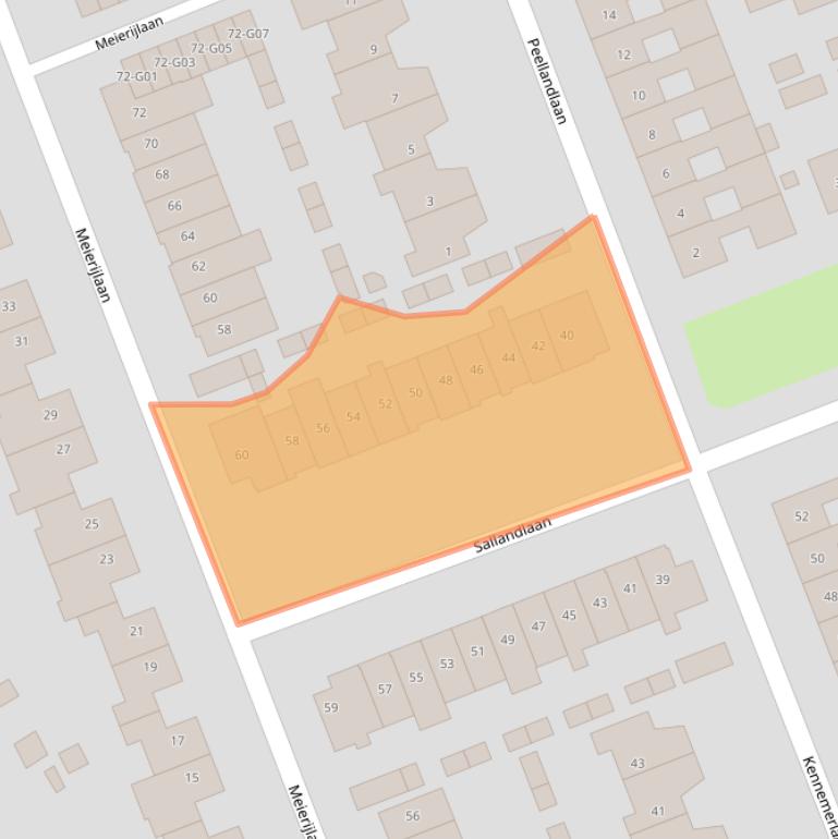 Kaart van postcodegebied 5628AN.