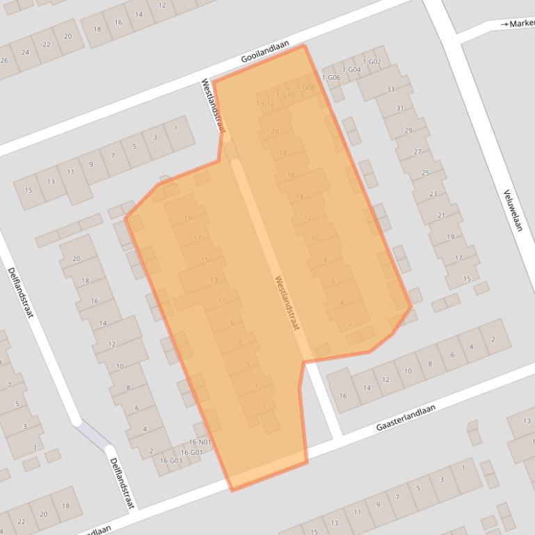 Kaart van postcodegebied 5628AV.