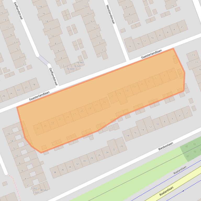 Kaart van postcodegebied 5628AX.