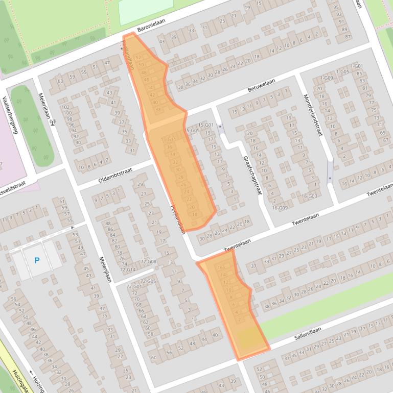 Kaart van postcodegebied 5628BG.