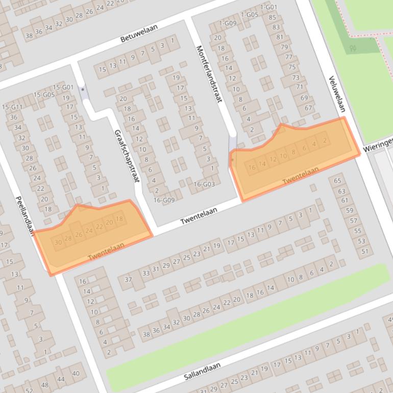 Kaart van postcodegebied 5628BJ.