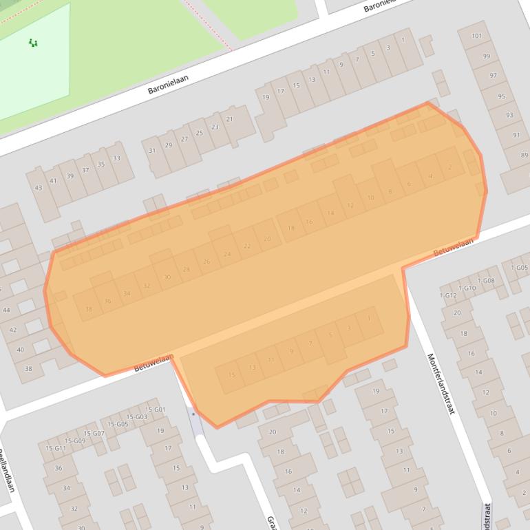 Kaart van postcodegebied 5628BM.