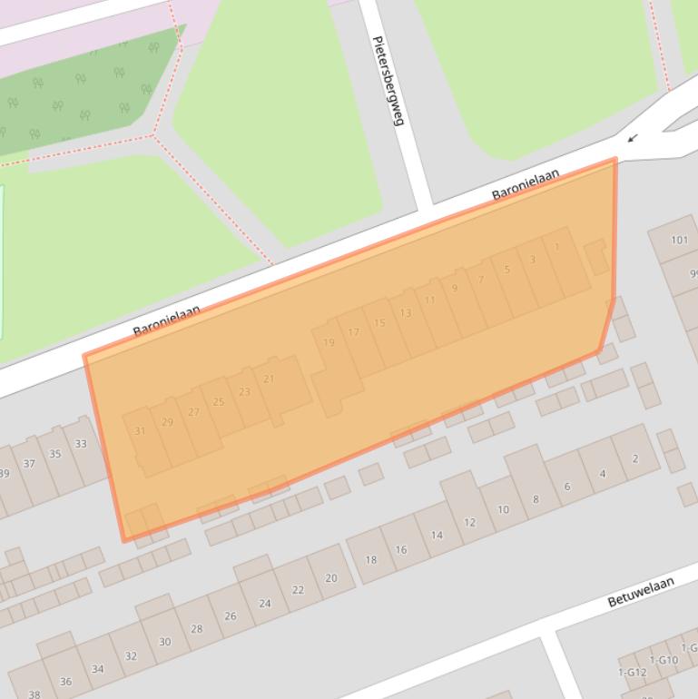 Kaart van postcodegebied 5628BN.