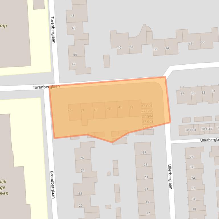 Kaart van postcodegebied 5628EM.