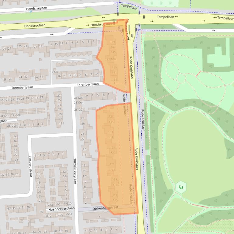 Kaart van postcodegebied 5628GD.