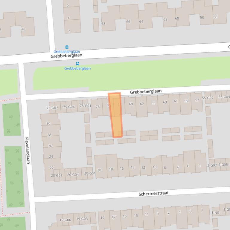 Kaart van postcodegebied 5628GH.