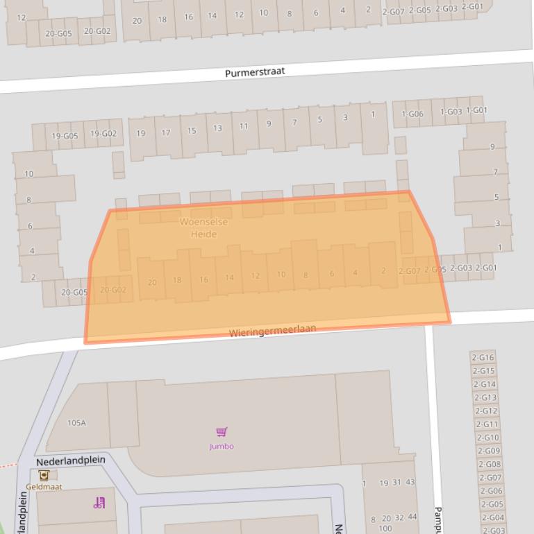 Kaart van postcodegebied 5628HG.