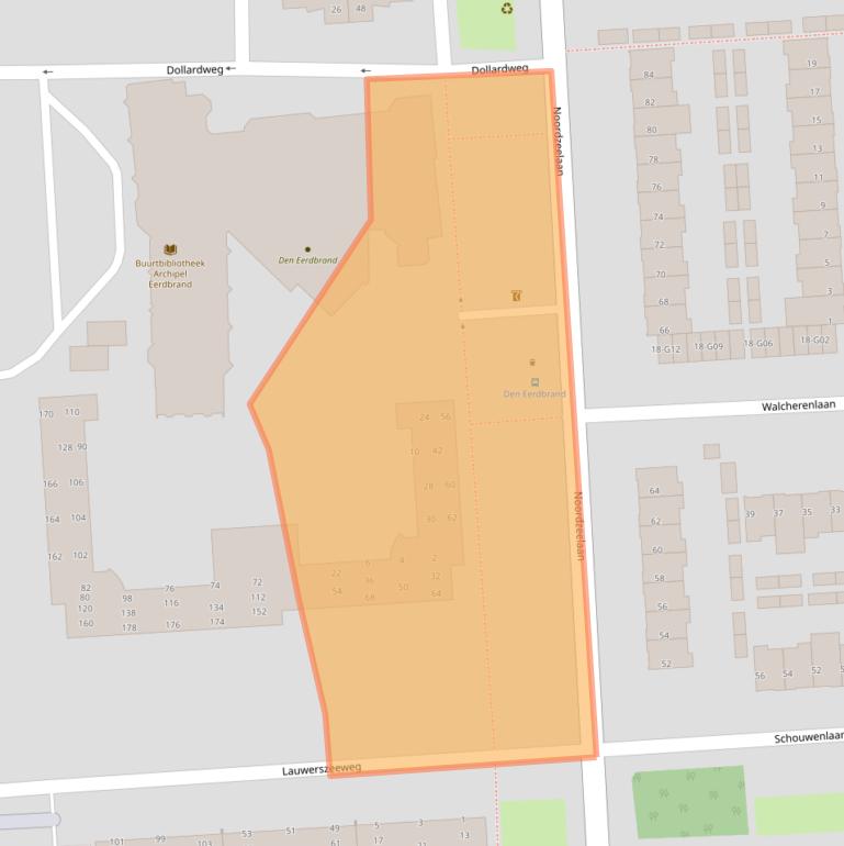 Kaart van postcodegebied 5628KJ.