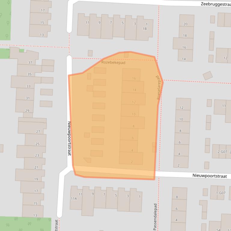 Kaart van postcodegebied 5628NB.