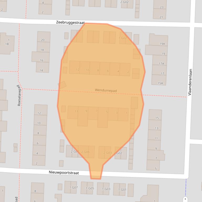 Kaart van postcodegebied 5628NG.