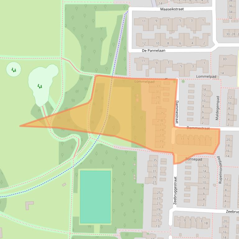 Kaart van postcodegebied 5628NM.