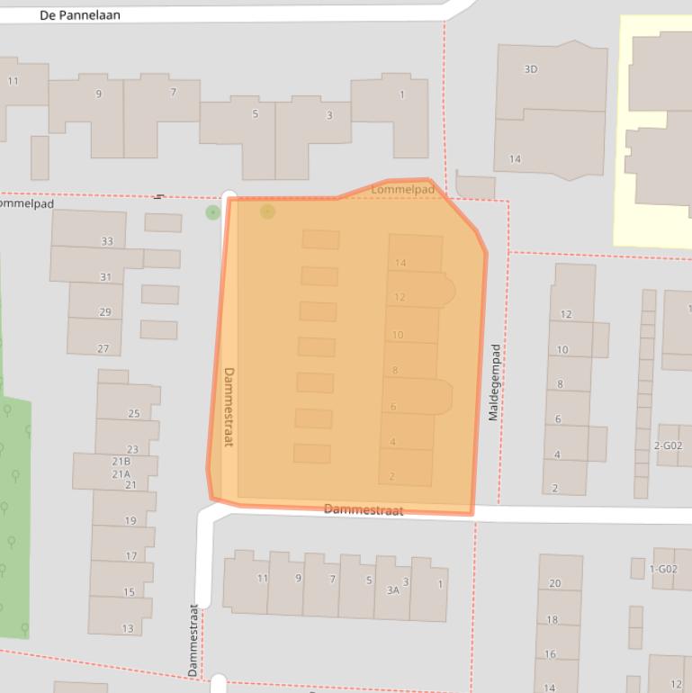 Kaart van postcodegebied 5628NN.
