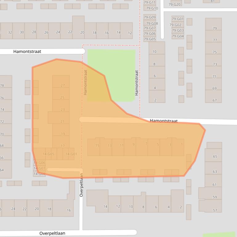Kaart van postcodegebied 5628PH.