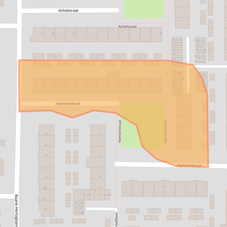 Kaart van postcodegebied 5628PJ.