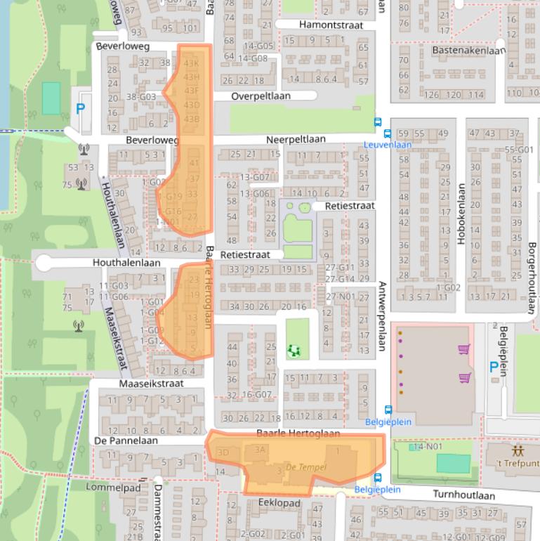 Kaart van postcodegebied 5628PM.