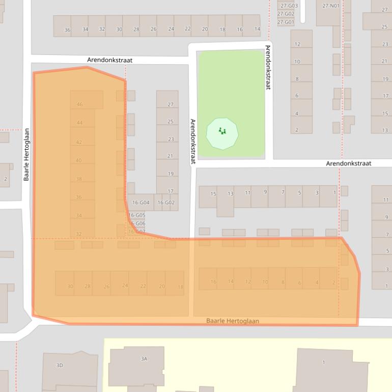 Kaart van postcodegebied 5628PP.