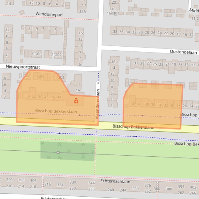 Kaart van postcodegebied 5628RC.