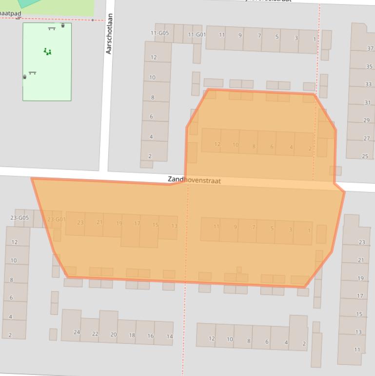 Kaart van postcodegebied 5628RM.
