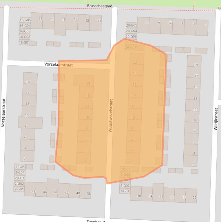 Kaart van postcodegebied 5628RP.