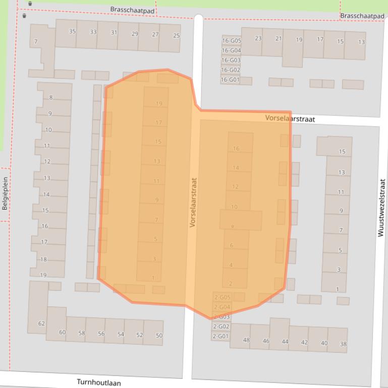 Kaart van postcodegebied 5628RR.