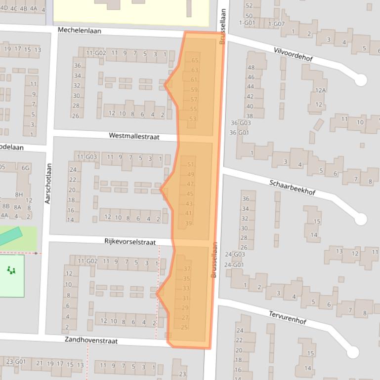 Kaart van postcodegebied 5628TB.