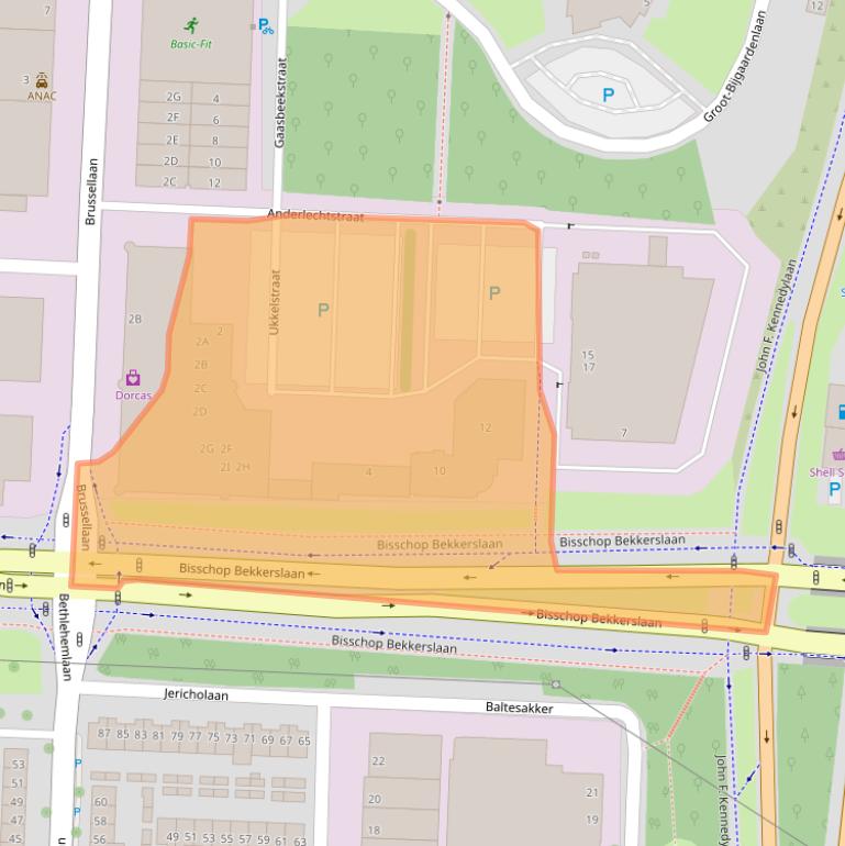 Kaart van postcodegebied 5628TE.