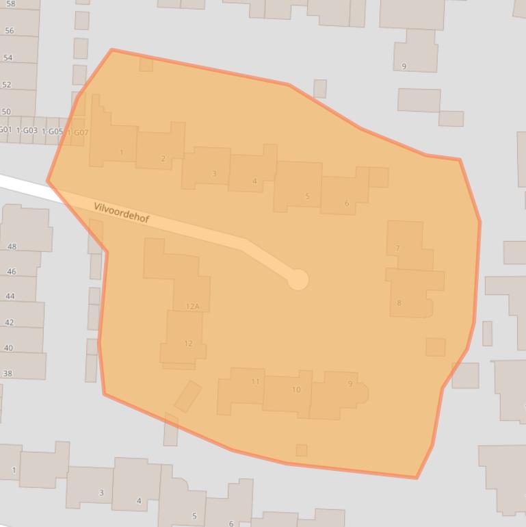 Kaart van postcodegebied 5628TG.