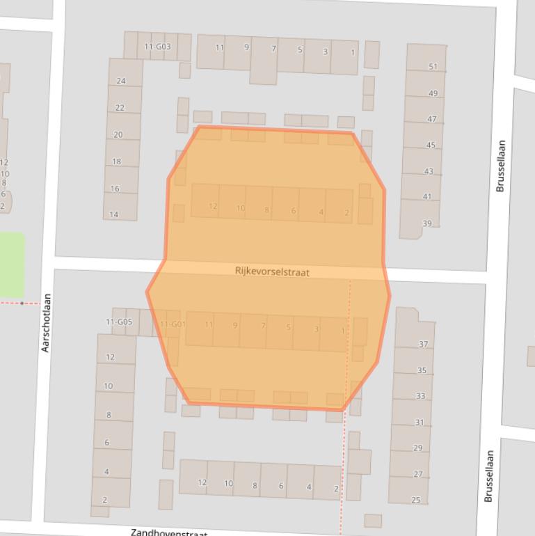 Kaart van postcodegebied 5628TM.